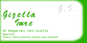 gizella imre business card